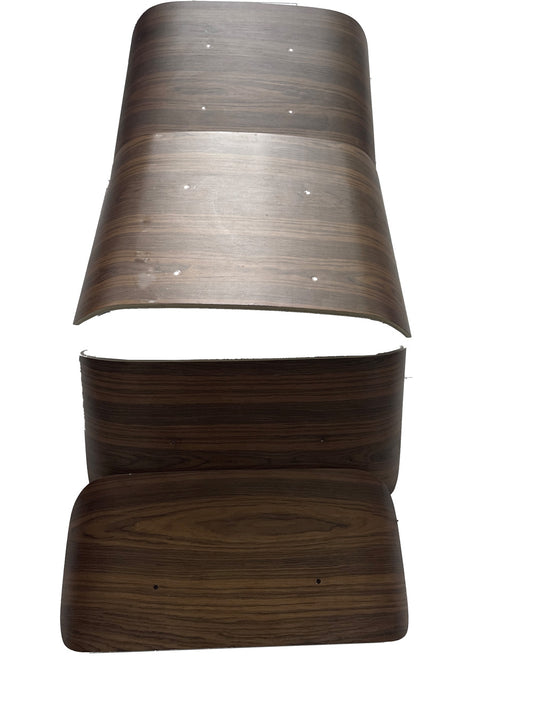 Wooden shells for armchairs with walnut veneer